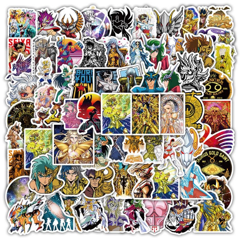 Laptop Accessories - 101 adet Saint Seiya Anime çıkartmaları