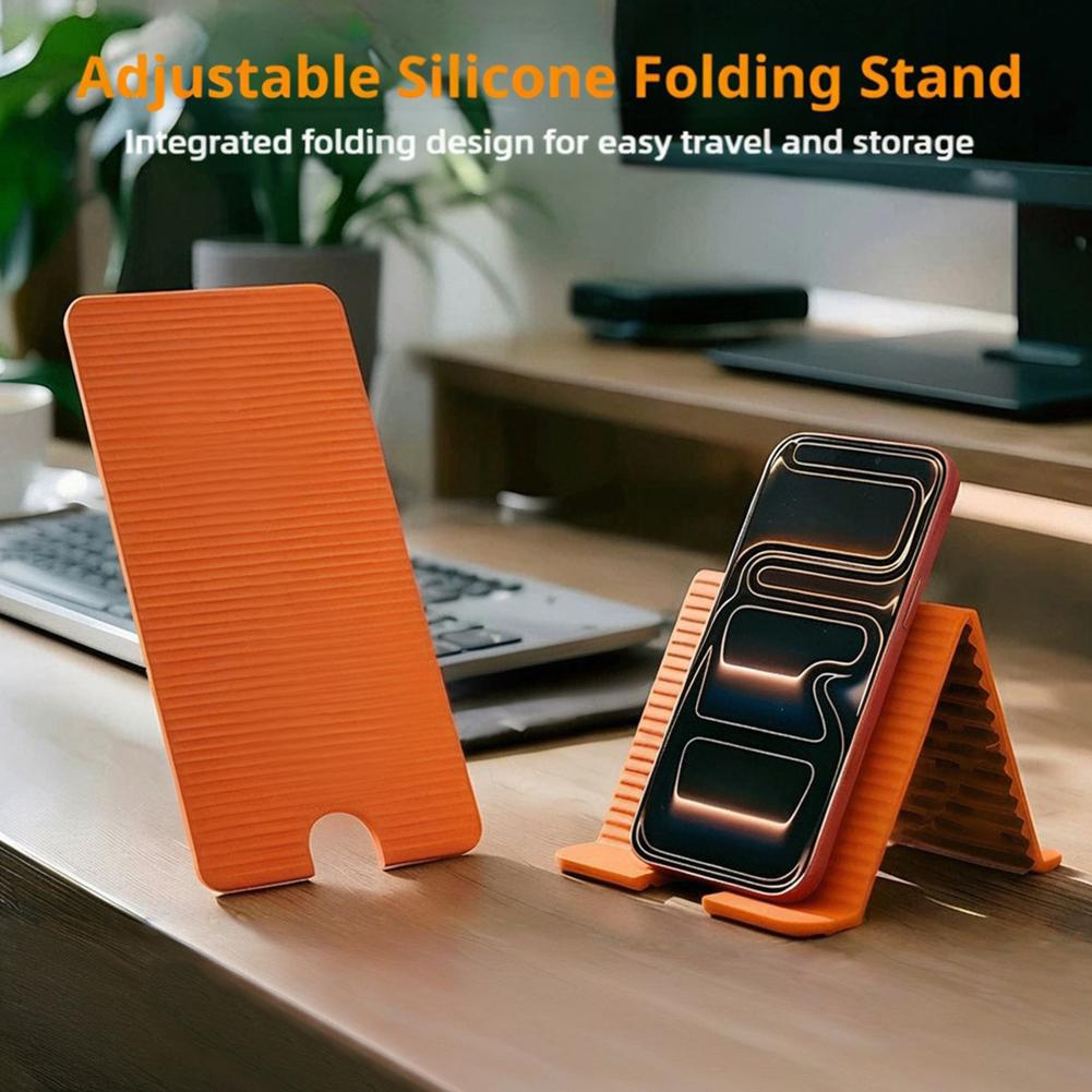 Laptop Ergonomic Accessories - Esnek Katlanabilir Silikon Telefon Tutucu IPhone