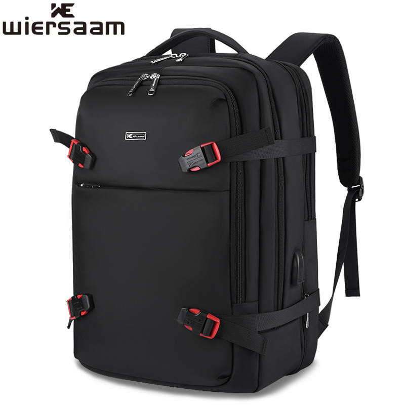 Laptop Backpack Anti Theft - WIERSOON Erkek Genişletilebilir Büyük Kapasiteli Seyahat