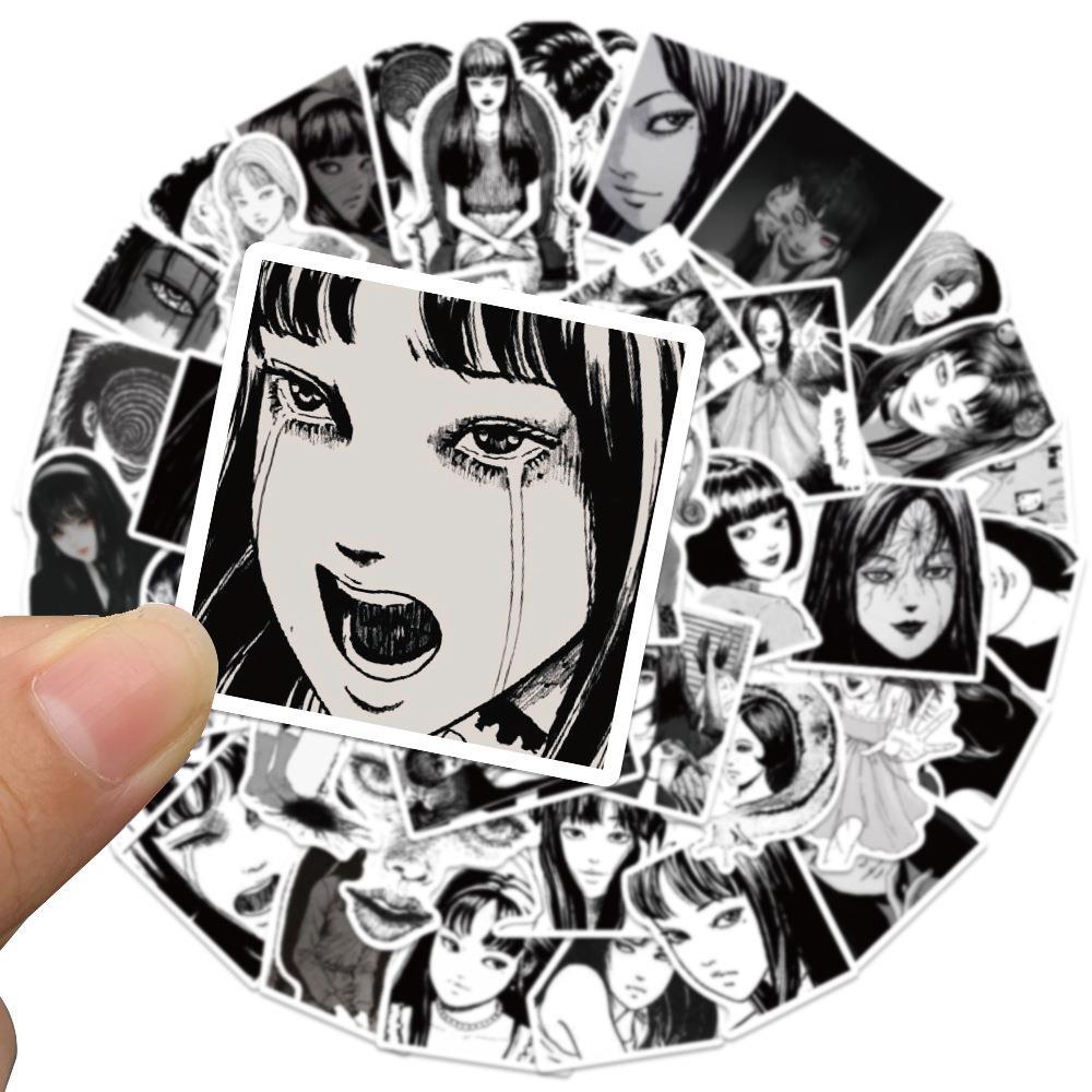 Laptop Accessories Girly - 50 adet japon korku Anime Tomoe