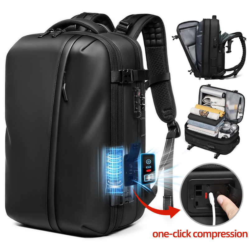 Laptop Backpack Anti Theft - Erkek Seyahat Sırt Çantası Tek Tıkla