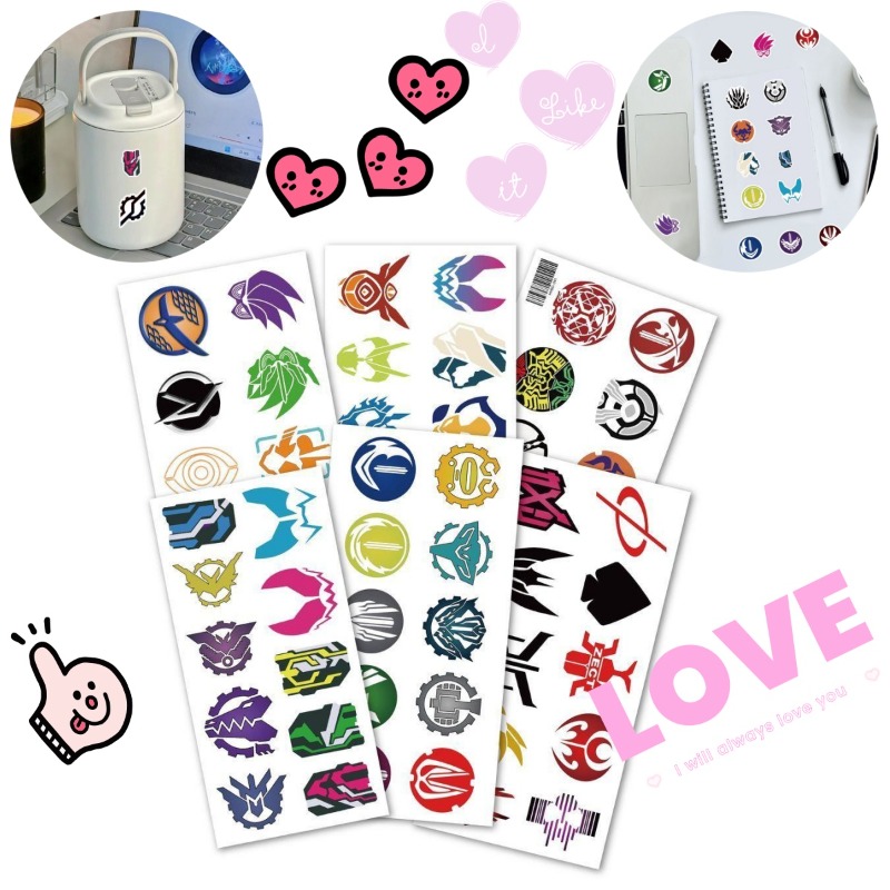 Laptop Accessories - 60 sayfa Kamen Rider Logo Çıkartmaları