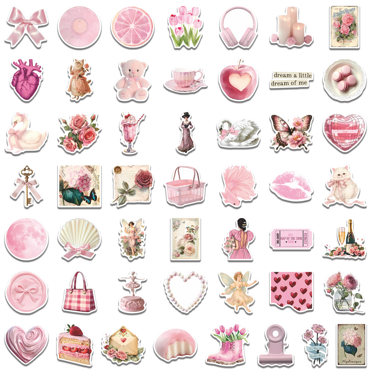 50/100 adet Sevimli Pembe Kız  - Laptop Accessories Girly incelemesi ve fiyatı