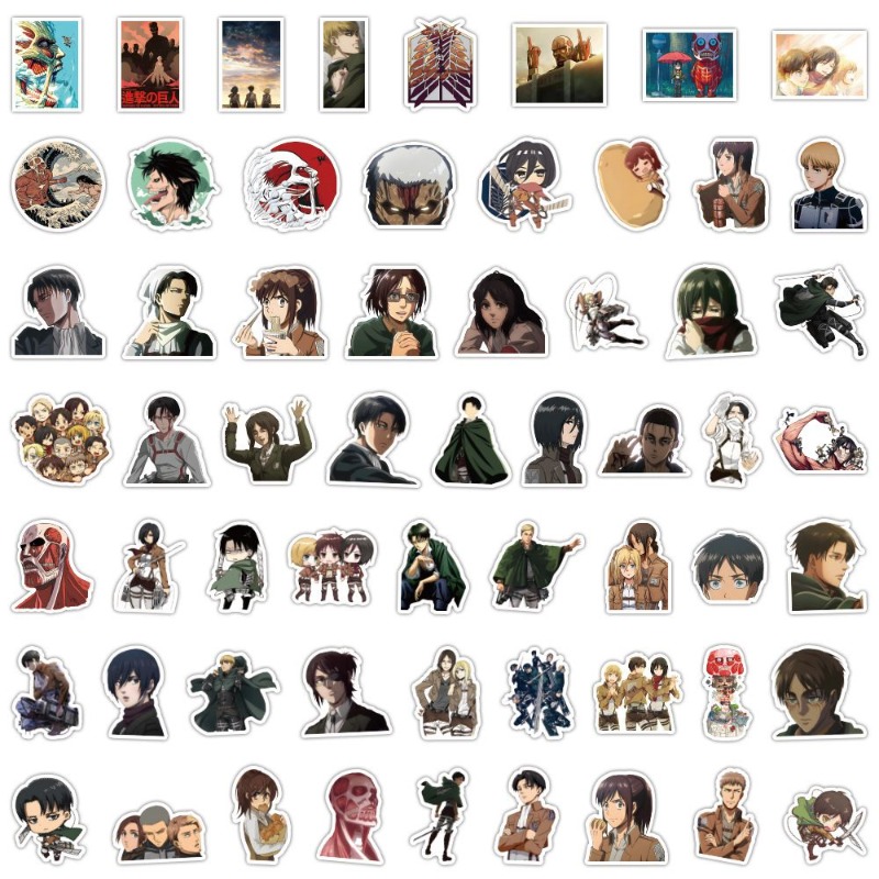 60 adet Titan Anime çıkartmala - Laptop Accessories incelemesi ve fiyatı