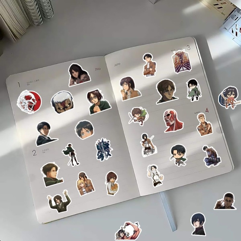 60 adet Titan Anime çıkartmala - Laptop Accessories incelemesi ve fiyatı