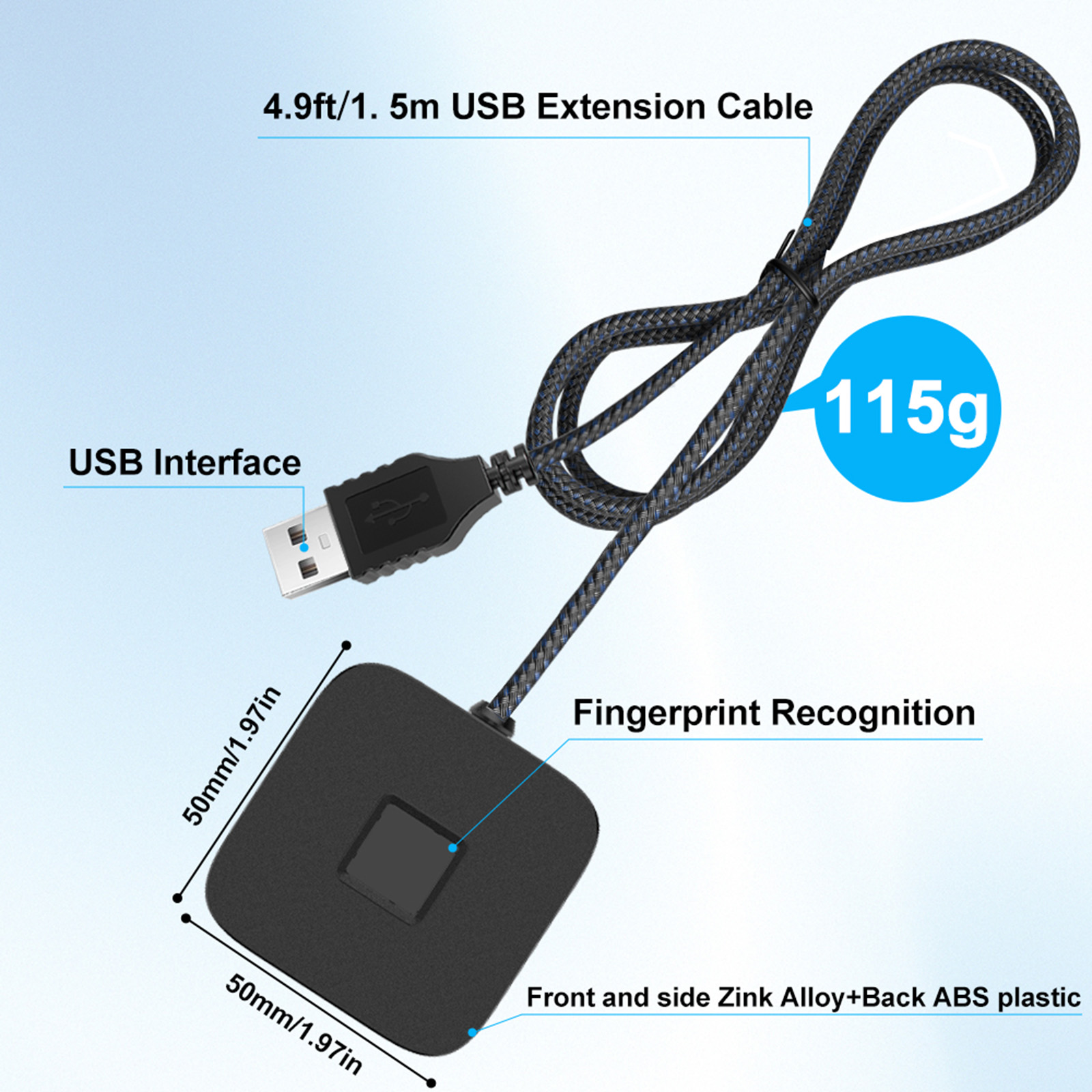Windows Hello için 5ft Kablolu - Fingerprint Reader Usb incelemesi ve fiyatı