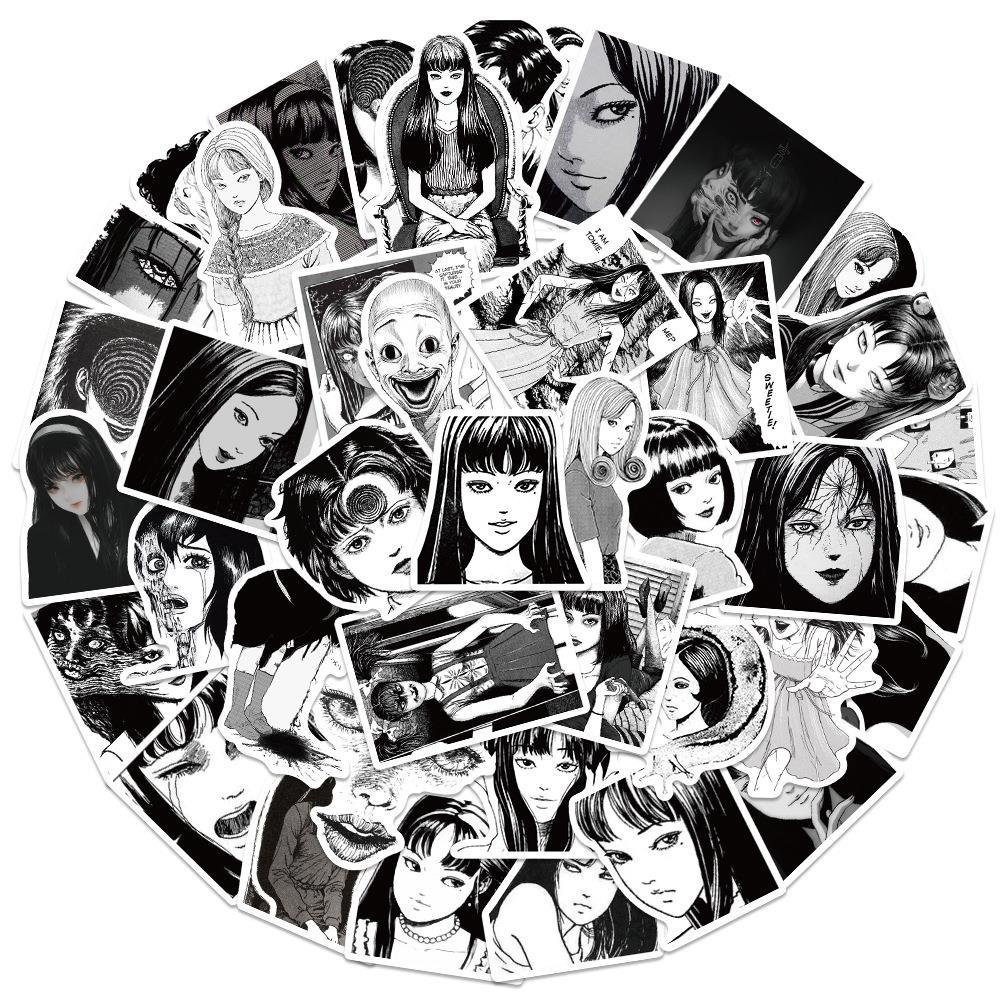 50 adet japon korku Anime Tomo - Laptop Accessories Girly incelemesi ve fiyatı
