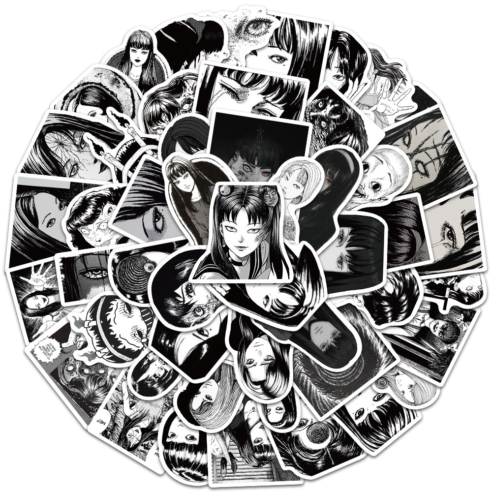 50 adet japon korku Anime Tomo - Laptop Accessories Girly incelemesi ve fiyatı