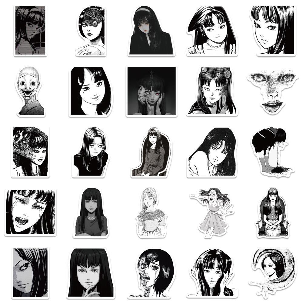 50 adet japon korku Anime Tomo - Laptop Accessories Girly incelemesi ve fiyatı